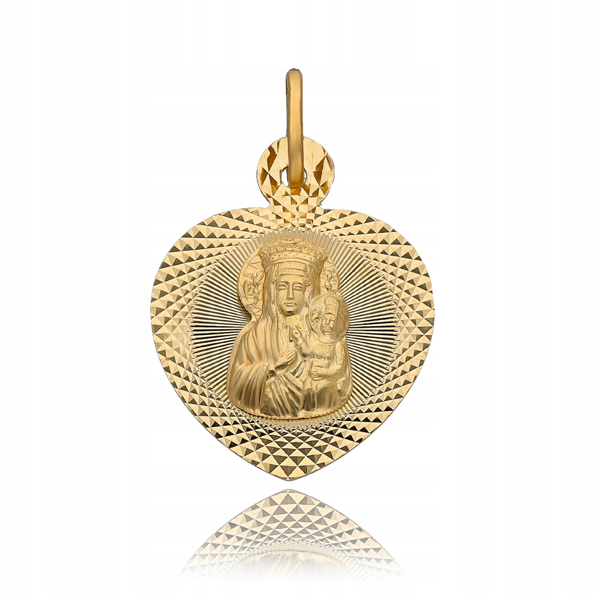Přívěsek Zlaté Panna Maria Čenstochovská Svaté Přijímání Zlato 585