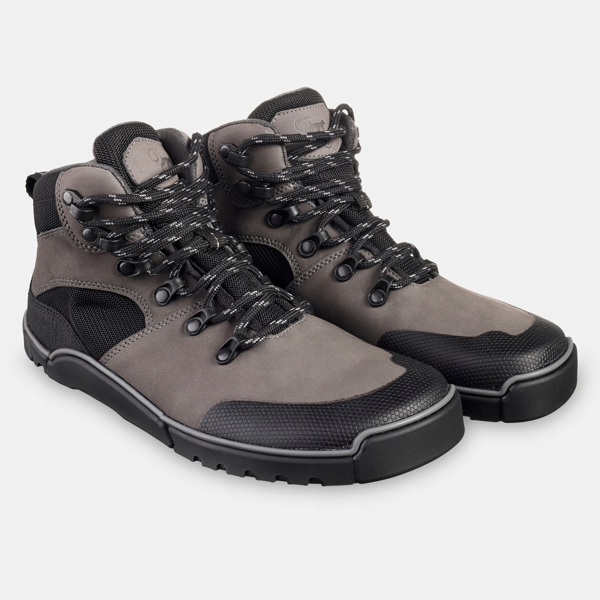 Damskie wysokie buty trekkingowe barefoot Logan Gray 42 Eu Magical Shoes
