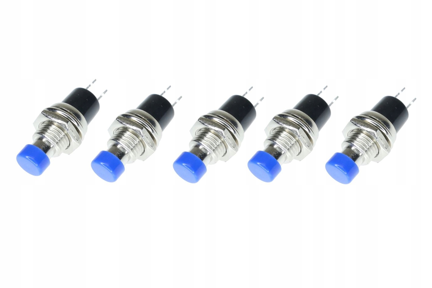 

Przełącznik Okrągły 7MM Chwilowy Niebieski 5 Sztuk