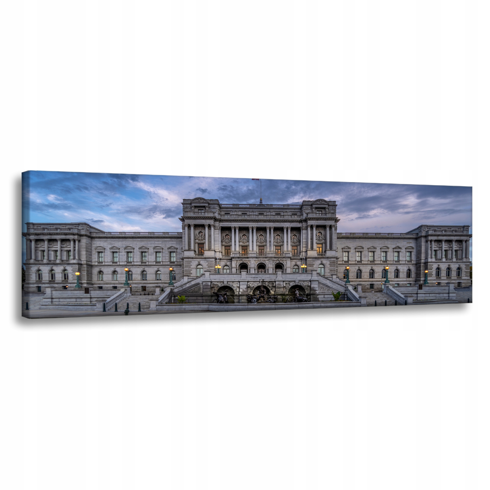 Obraz na plátně Architektura Kongresová knihovna 135 x 45 cm