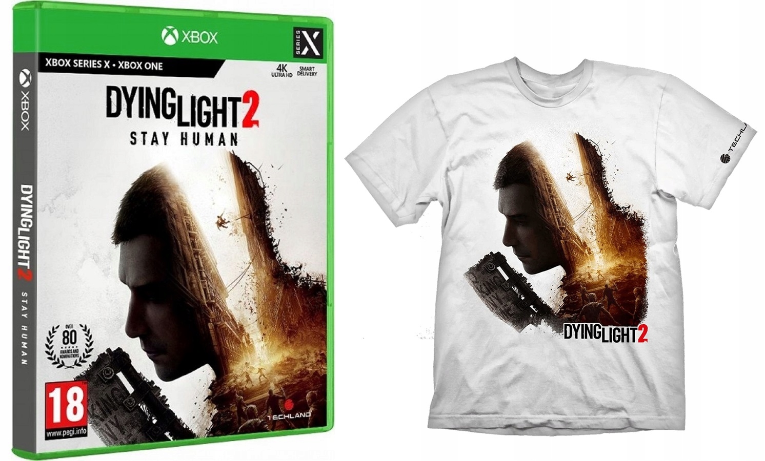 DYING LIGHT 2 STAY HUMAN XBOX PL + GRATIS KOSZULKA MOTYW DYING LIGHT 2