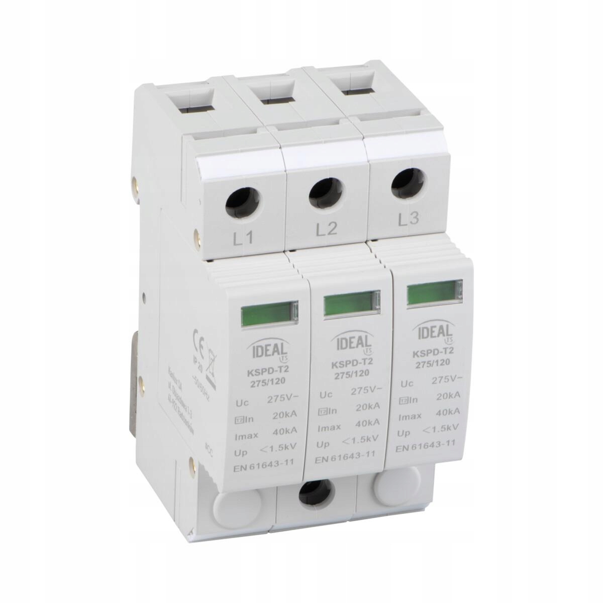 Omezovač přepětí 3P KSPD-T2 275/120 Kanlux
