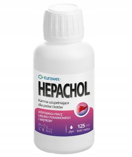 

Eurowet Hepachol 125ml Pies Kot Układ Pokarmowy