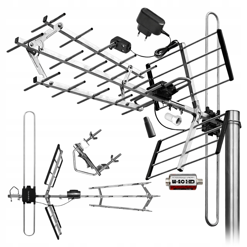 Antena do telewizji naziemnej aktywna zewnętrzna Tamdel TAZ-19A Pro
