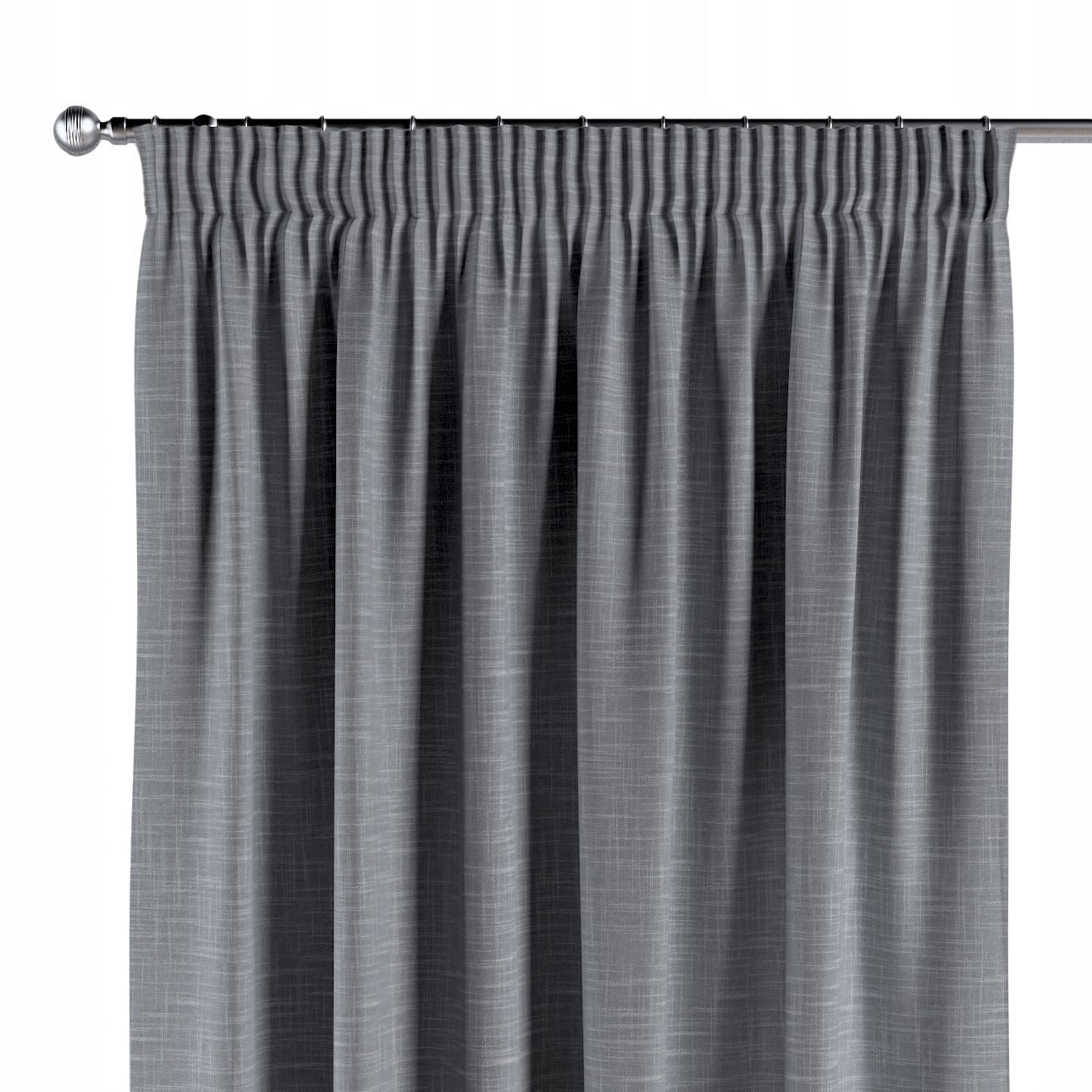 Záves na zvlnenej páske 1 ks 140x260 cm čierny