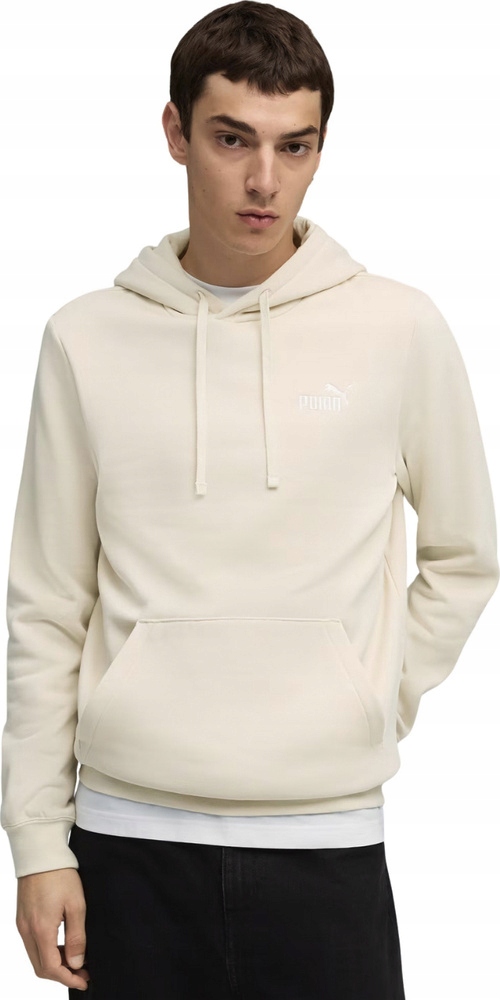 Pánská Mikina Puma Ess Small NO.1 Logo Hoodie Fl Krémová 682575 87 vel. M
