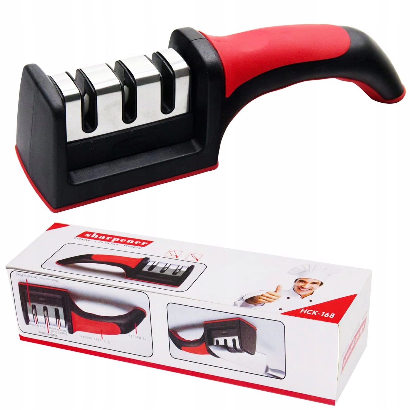 

Ostrzałka Do Noży kuchennych 3w1 profesjonalna