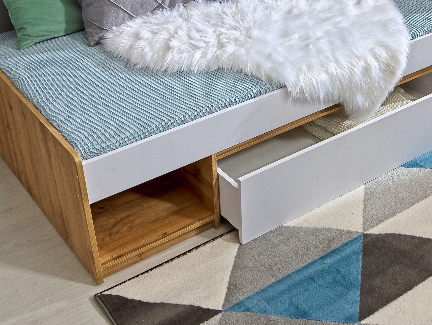 ARKADO AR09 łóżko pow sp 90x195 ze stelażem bez ma Typ łóżko pojedyncze