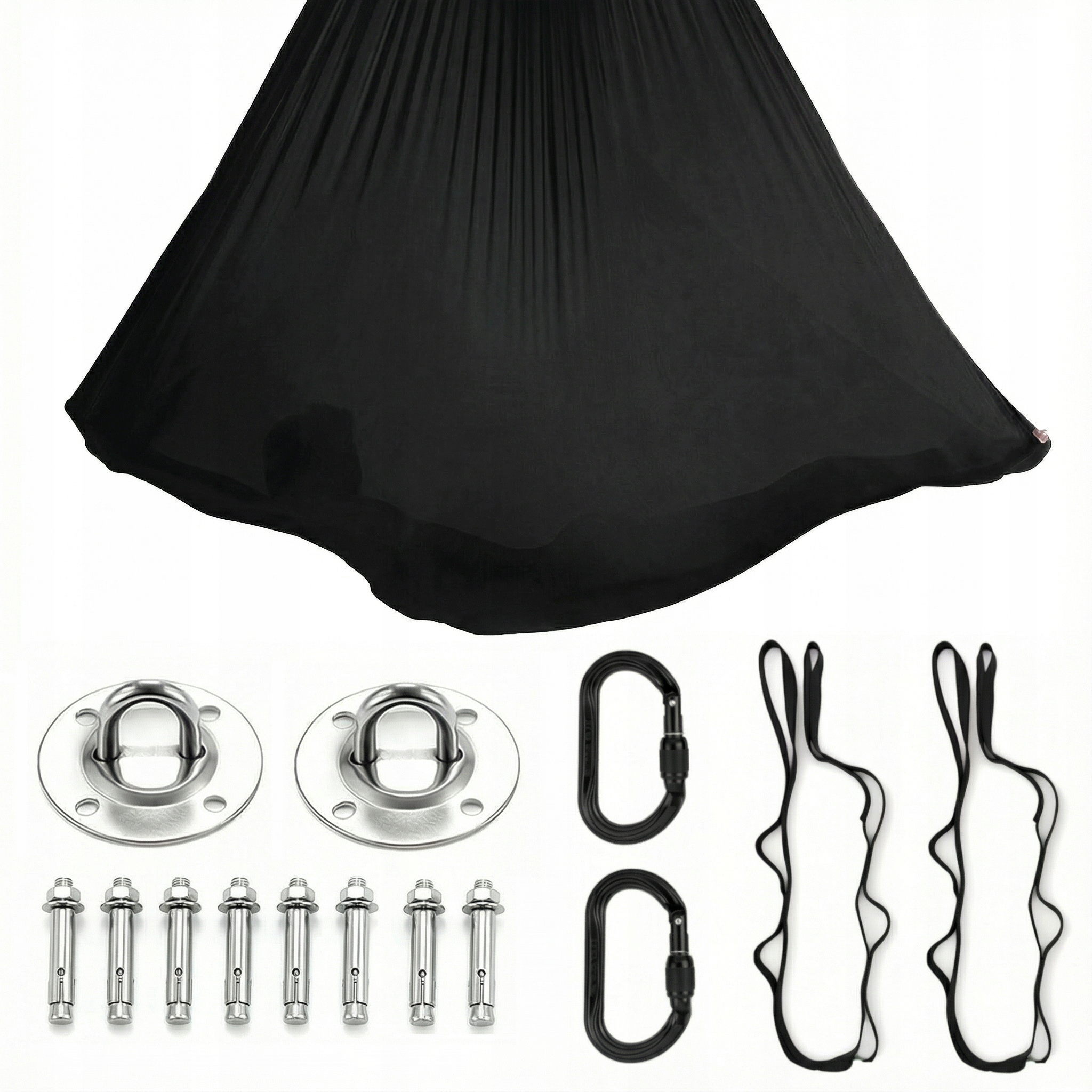 Hamak do jogi, chusta akrobatyczna aerial 5 m czarny