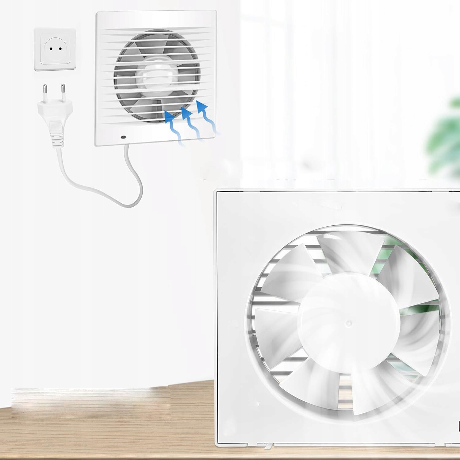 WENTYLATOR DOMOWY 180 MM ŁAZIENKOWYBIAŁY STANDARD Rodzaj łazienkowy