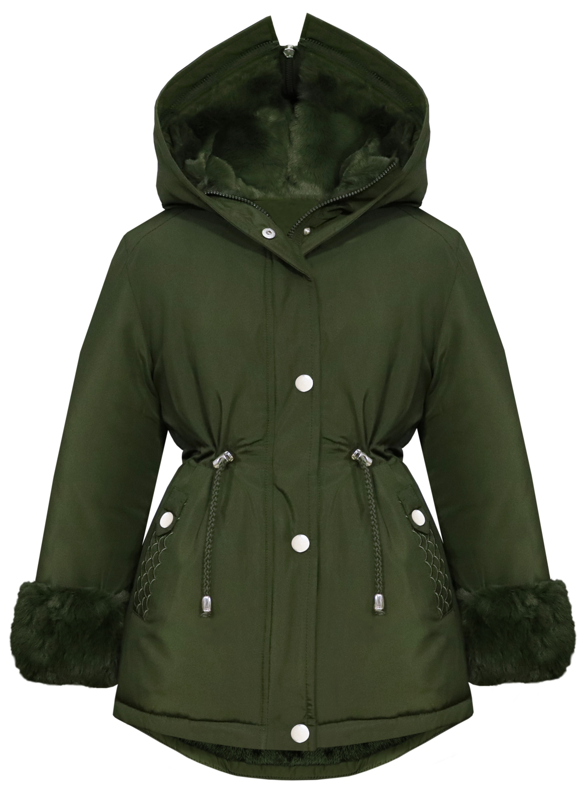 

3566 Zimowa Kurtka Parka Futerko r 134