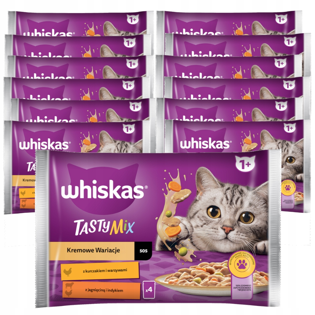 Levně Whiskas Adult Krémové Variace V Omáčce 13x340G