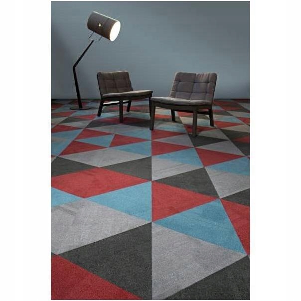 WYKŁADZINA Dywanowa Prime TRÓJKĄTY Czerwona 2.16m2