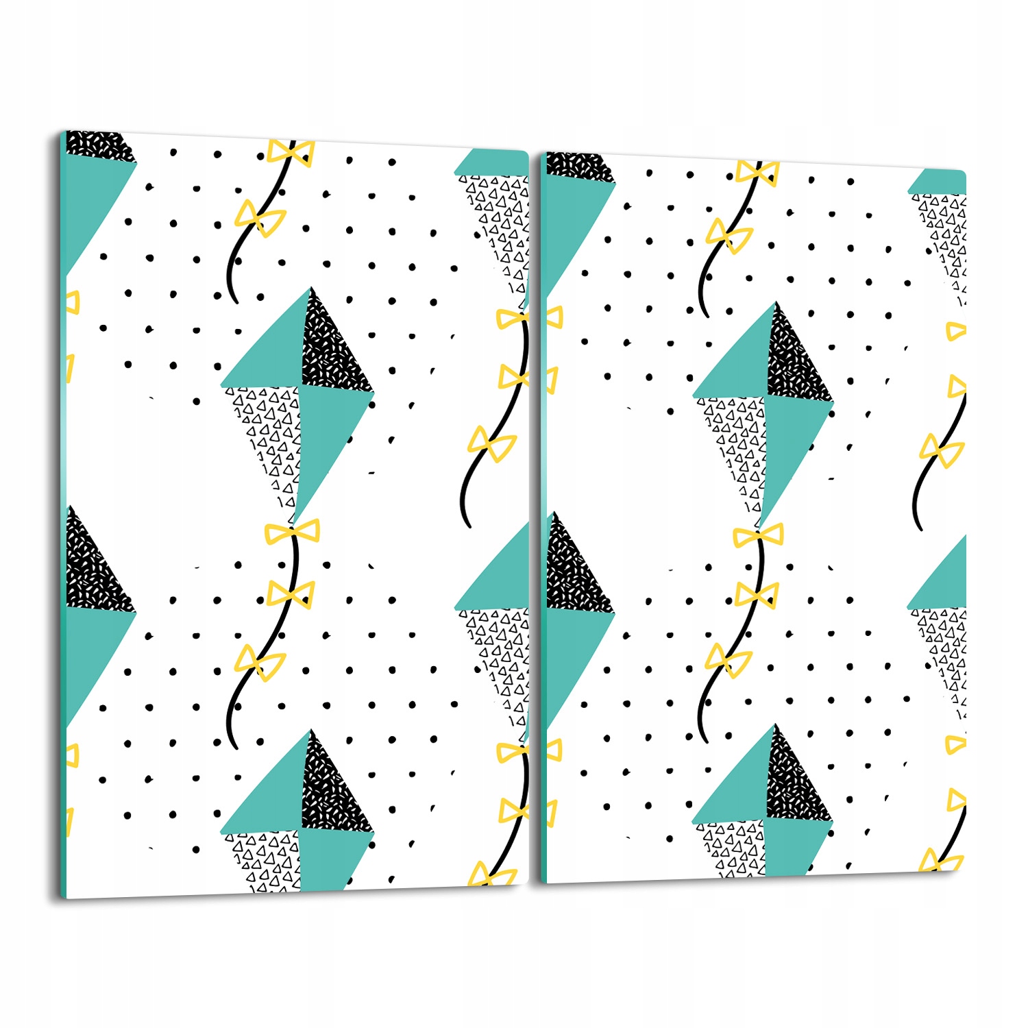 skleněný splashback tisk Létající léto vzor 2x 30x52
