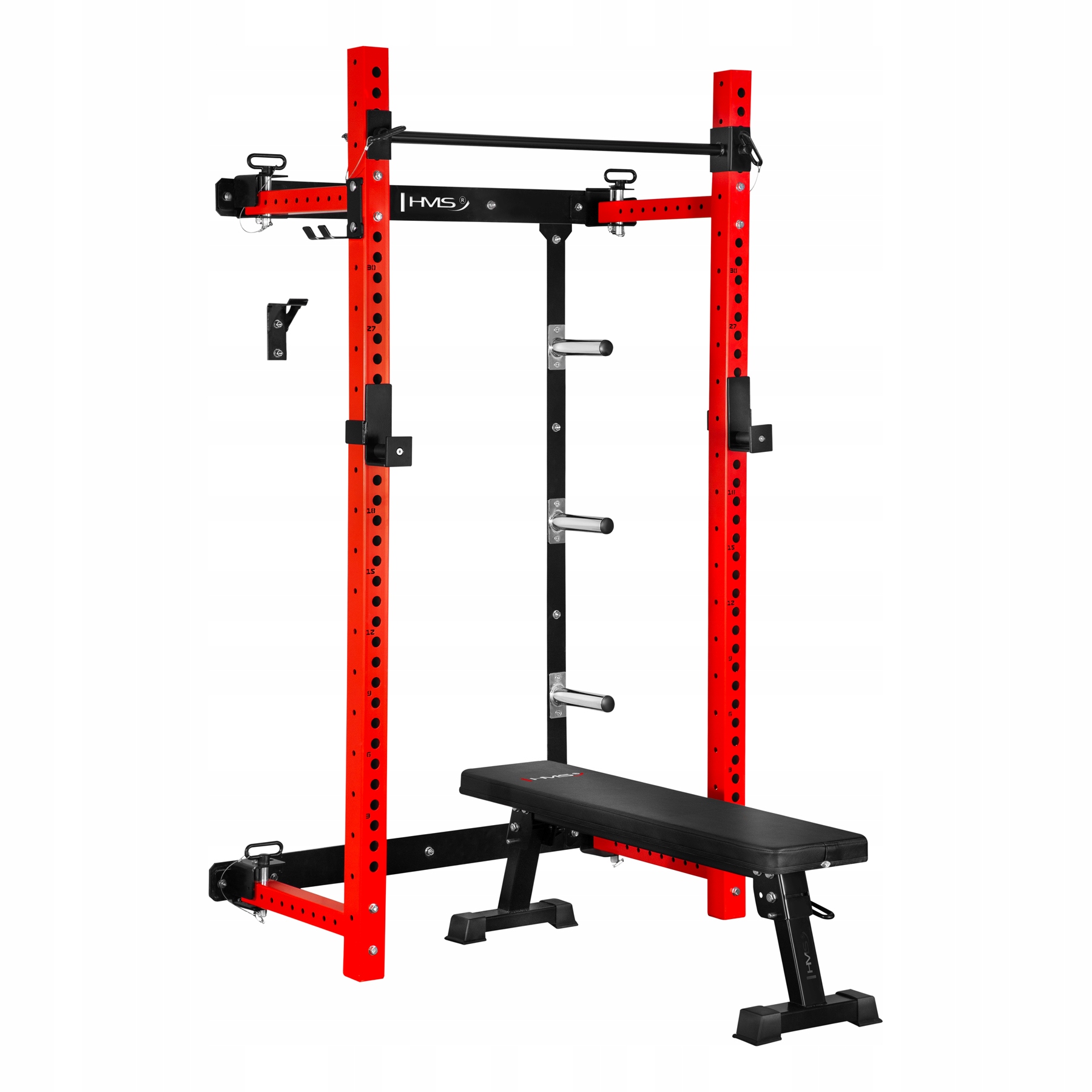 Tréninková klec KLT34 Hms Fitness výsuvná 350kg lavice hrazda