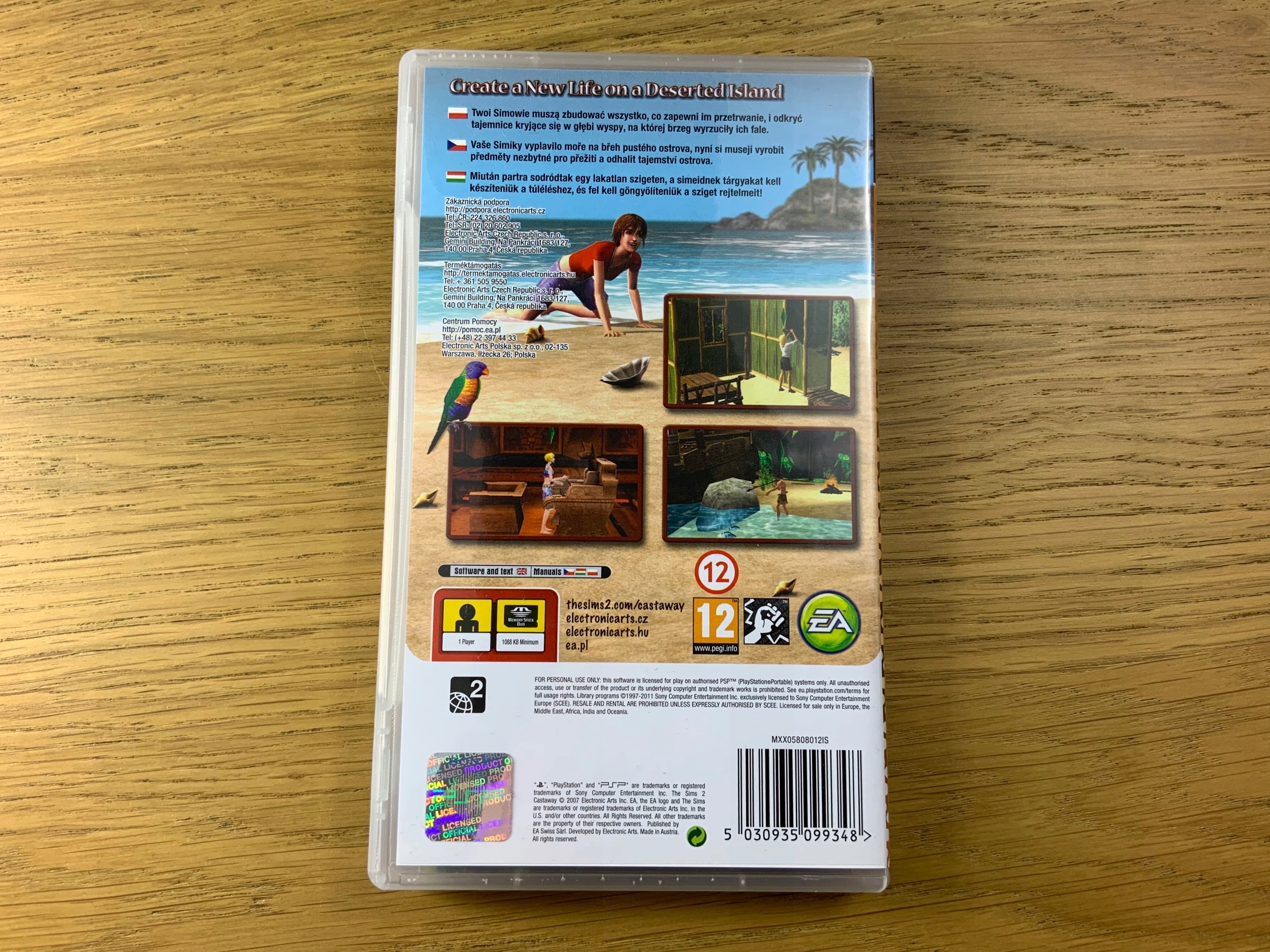 THE SIMS 2 CASTAWAY płyta bdb- komplet Z PL PSP Wydawca EA Maxis / Maxis Software