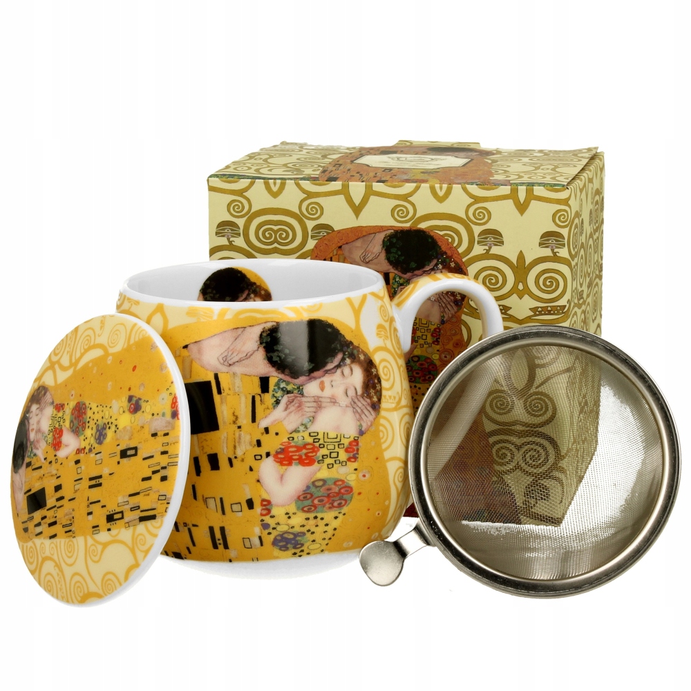 

Kubek porcelanowy z zaparzaczem Gustav Klimt 430ml