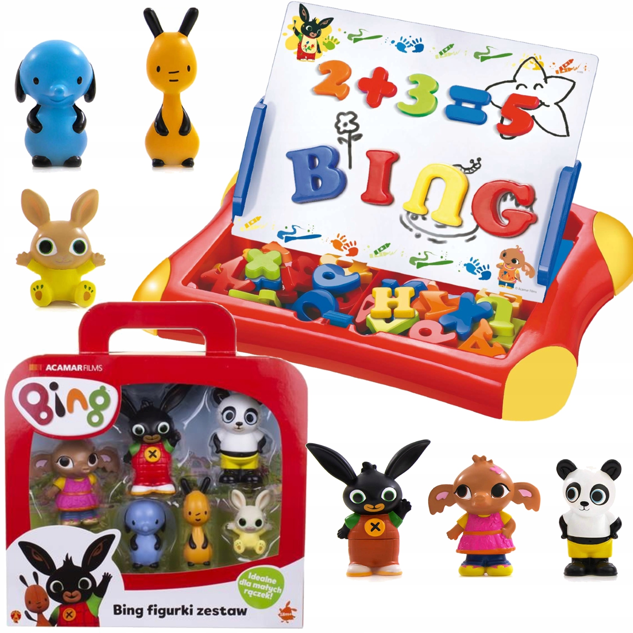 

Tablica Magnetyczna Królik Bing +zestaw 6 Figurek