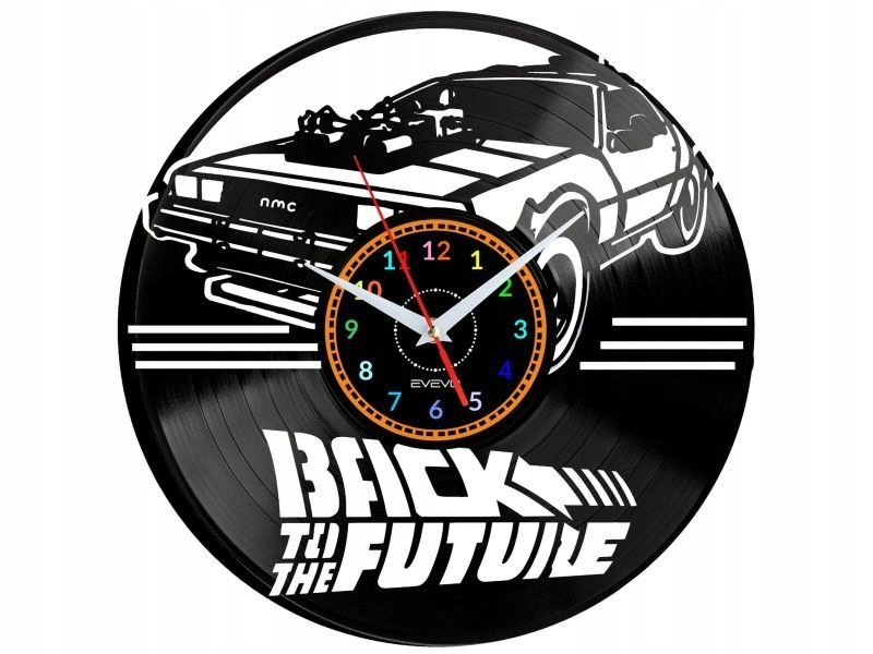 Back To The Future Dekorativní Nástěnné Hodiny Moderní Vinylová Deska Vina