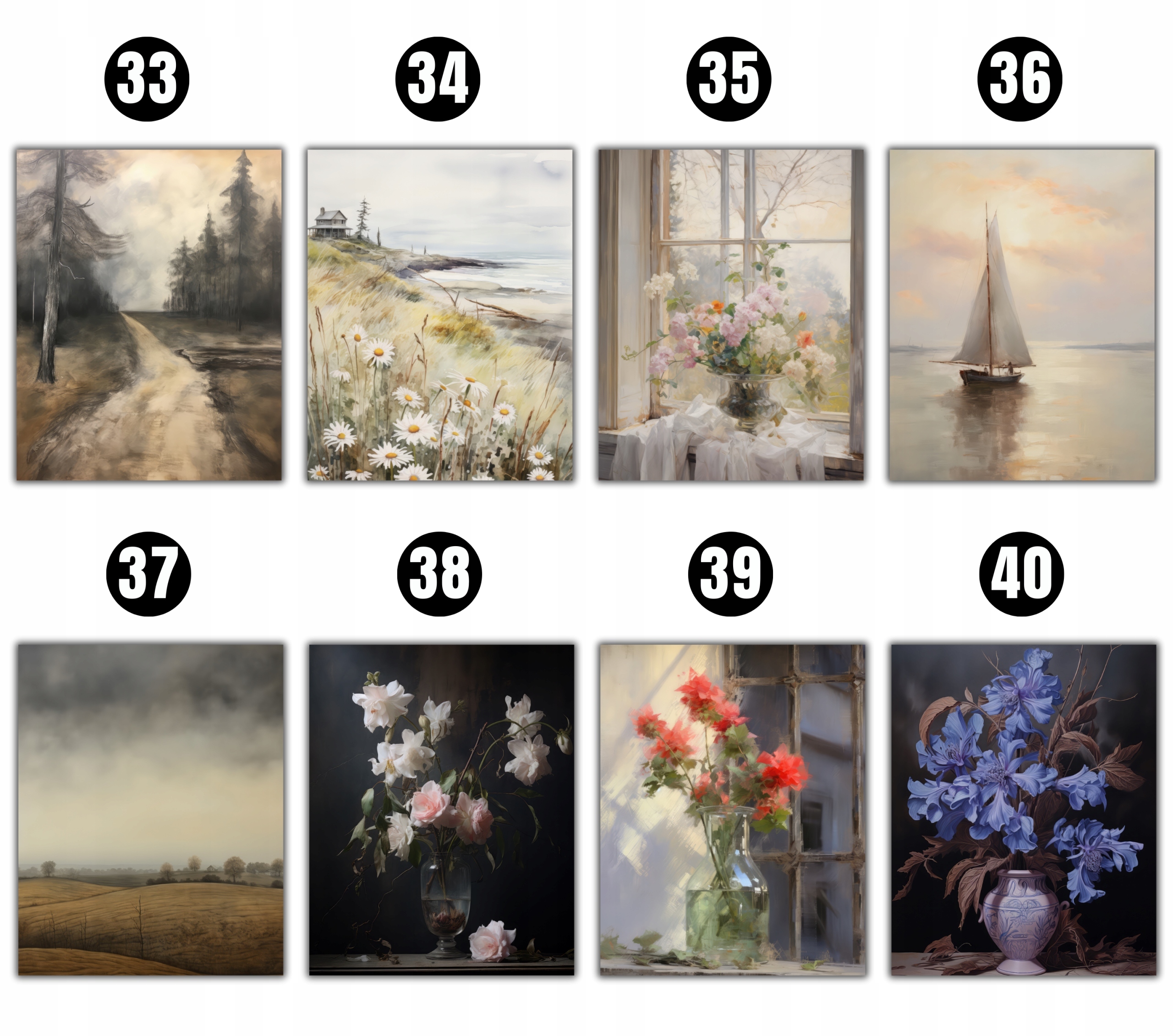 PEJZAŻ OBRAZ NA PŁÓTNIE OBRAZY NA ŚCIANĘ DO SALONU 50x70 cm *wiele wzorów Marka inna