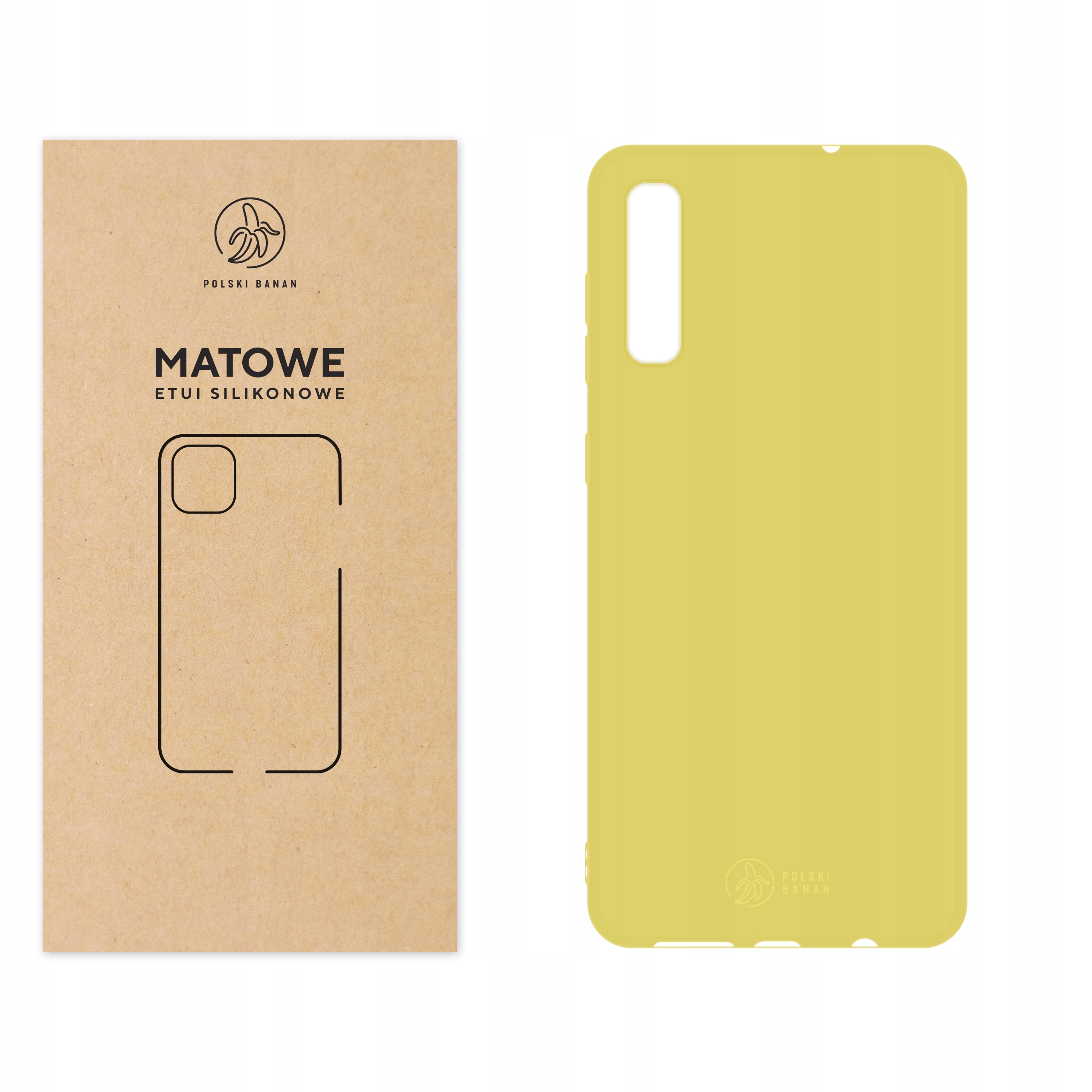 

Etui Matowe do Samsung A50 żółte