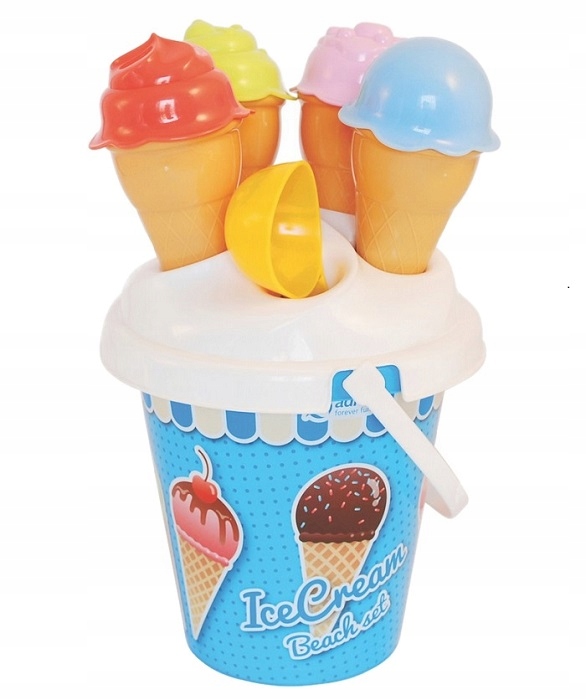 

Lody Foremki Do Piasku W Wiaderku zestaw 3 foremek