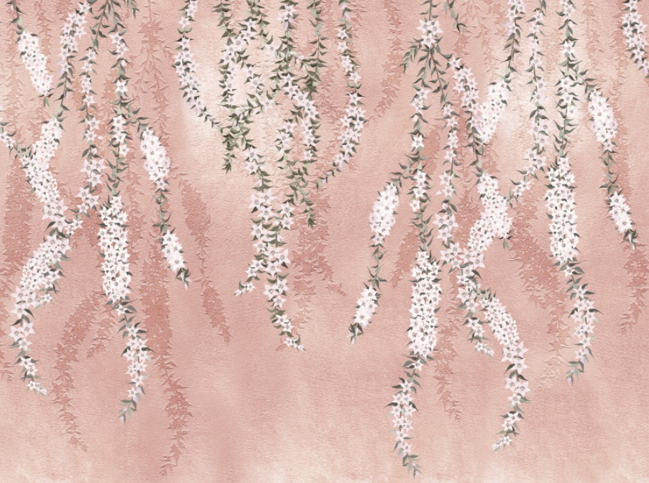 Fototapeta Kvety v ružovej farbe do spálne 350x260 cm štruktúra 350 g