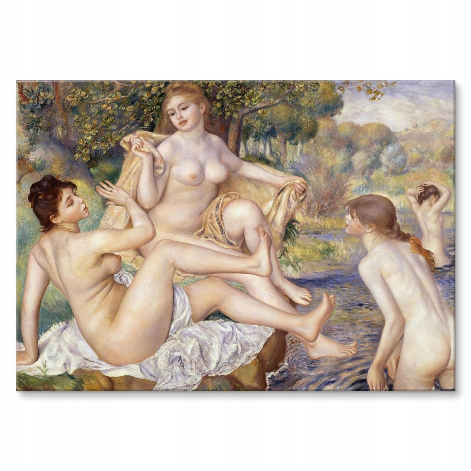 Kovový plakát Large bathers Renoir Szyld Plech 42 x 59,4 cm Dárek