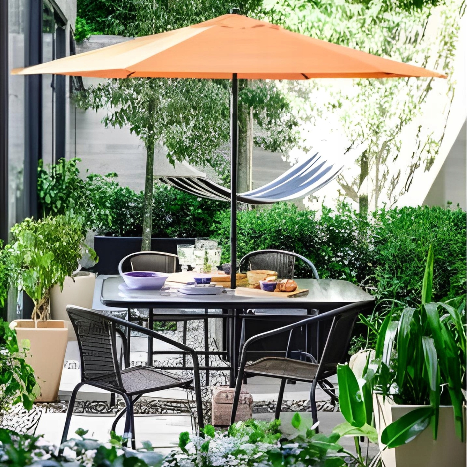 DUŻY STÓŁ OGRODOWY SZKLANY METALOWY NA TARAS BALKON MEBLE OGRODU 140x80 cm Głębokość mebla 80 cm