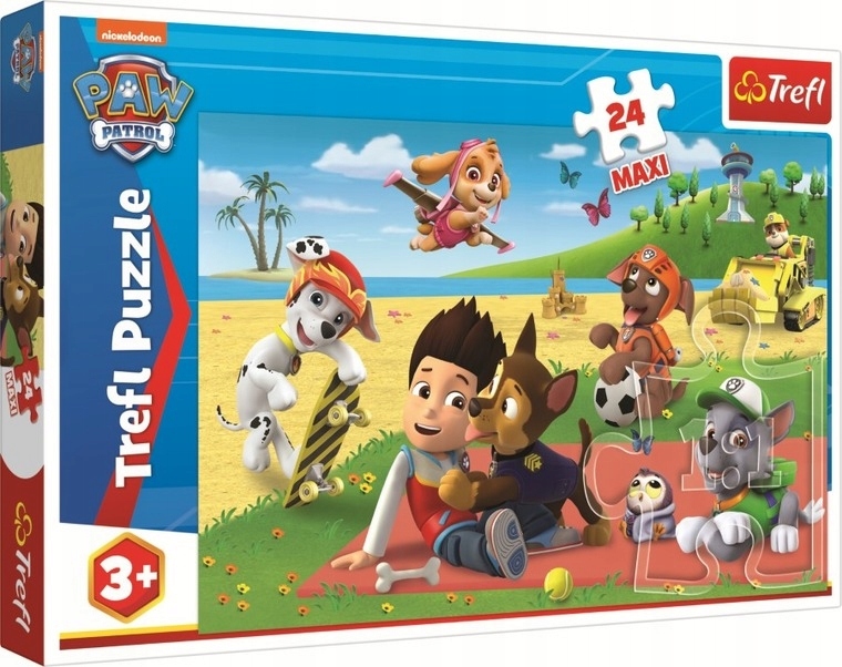 

Trefl, Puzzle Maxi 24: Psi Patrol Zabawa na kocu