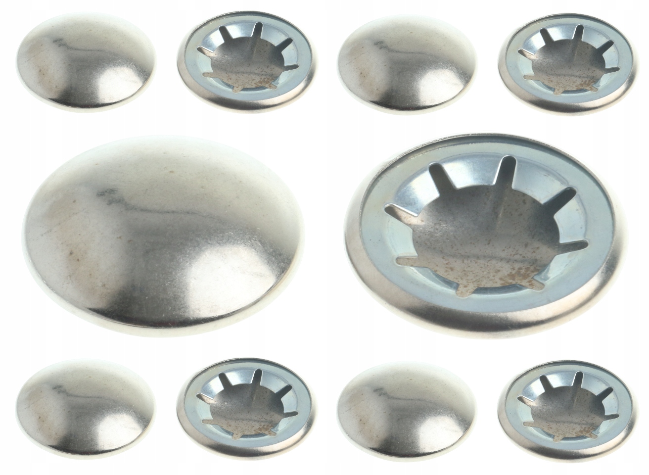 Zabezpieczenie Sprężynowe Osi Z Puklem 20 mm Zaślepka Metalowa Kapturek