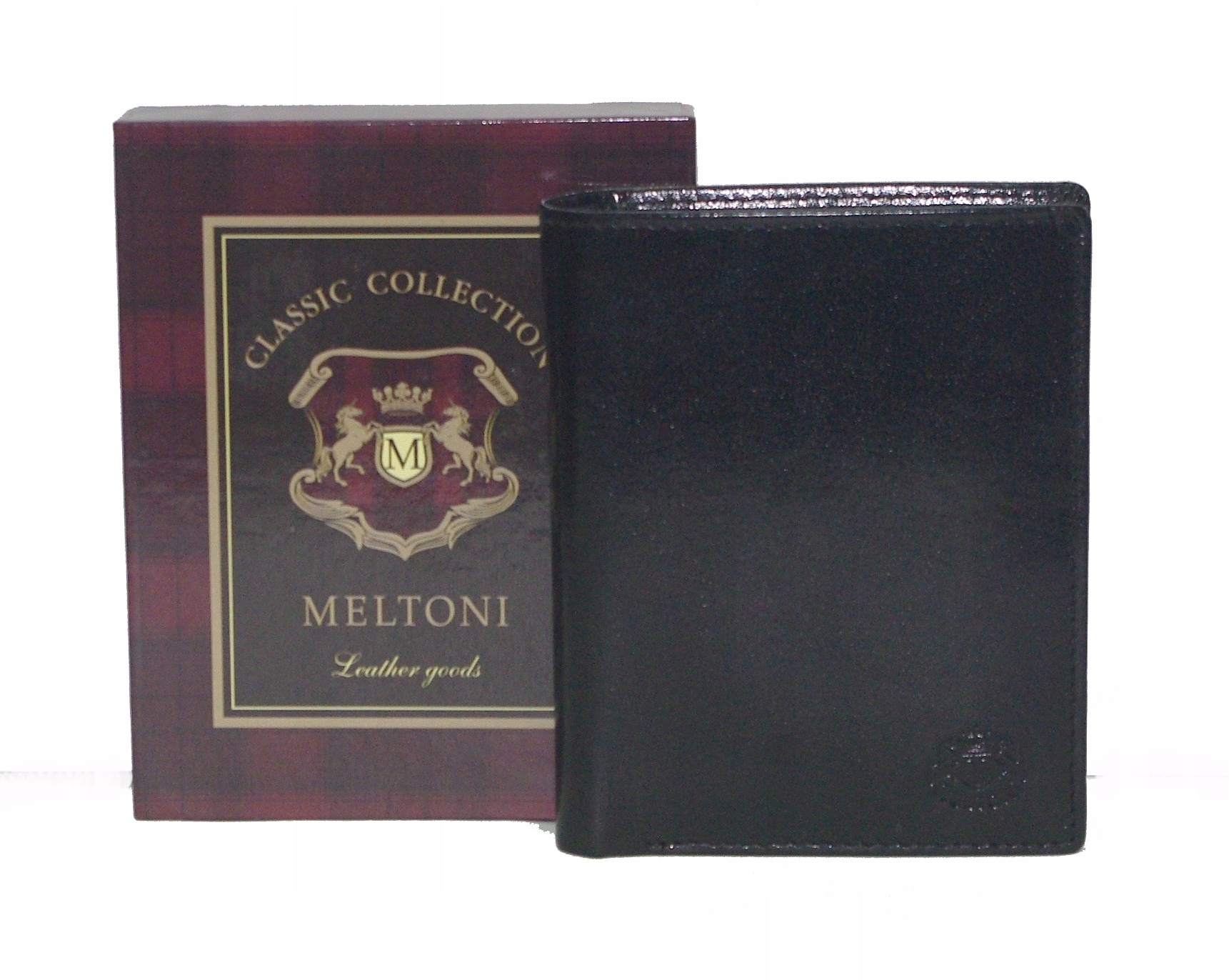 Kožená pánská peněženka Meltoni Pl černá 4126