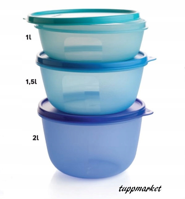 

Tupperware Trójka zestaw 3 misek