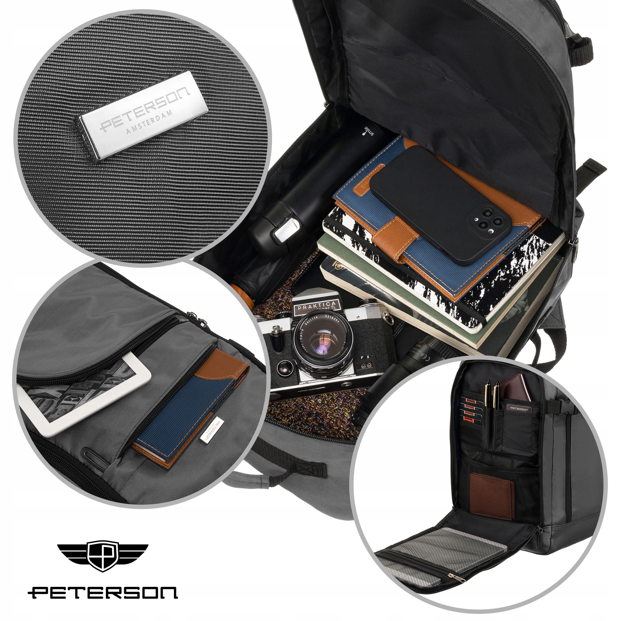 PETERSON plecak torba podręczna WIZZAIR RYANAIR Kolekcja PTN PP-TOK-