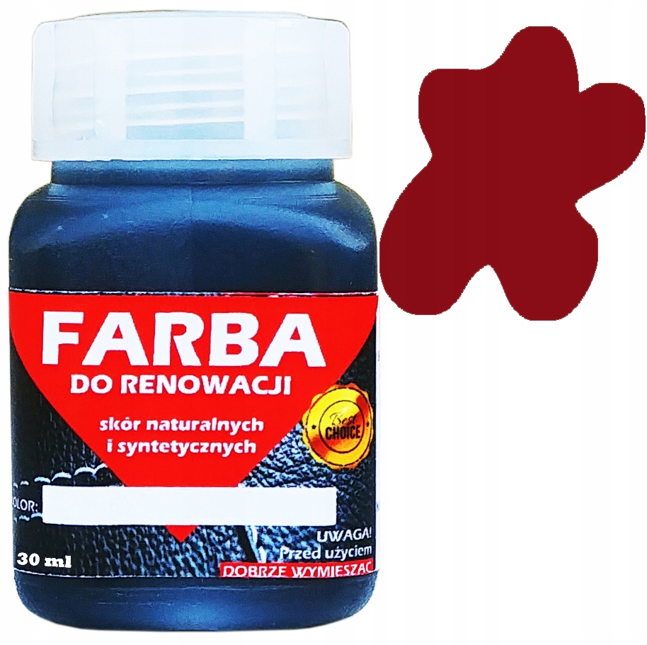

Renowacja Skóry Tapicerki Farba Czerwony 30ml