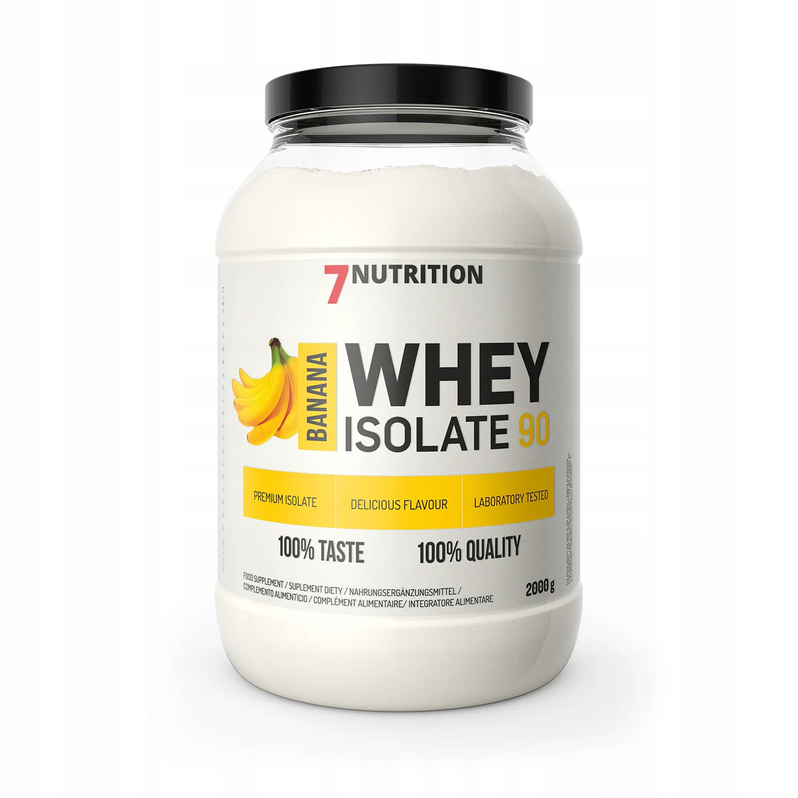 7Nutrition Whey Isolate 90 2 kg Banana Bílkoviny Izolát Masa Wpi