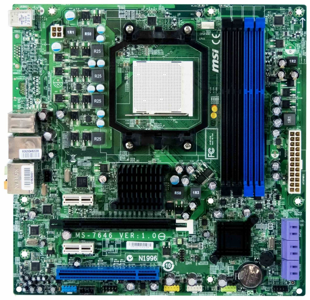 Msi MS-7646 VER:1.0 Patice AM2 DDR3 PCIe Pci