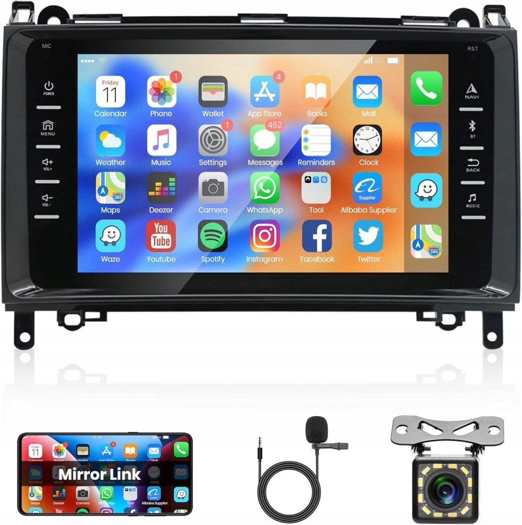 Automobilové rádio Rimoody Mercedes Benz W169 W245 B160 B170 B180 B200 W639