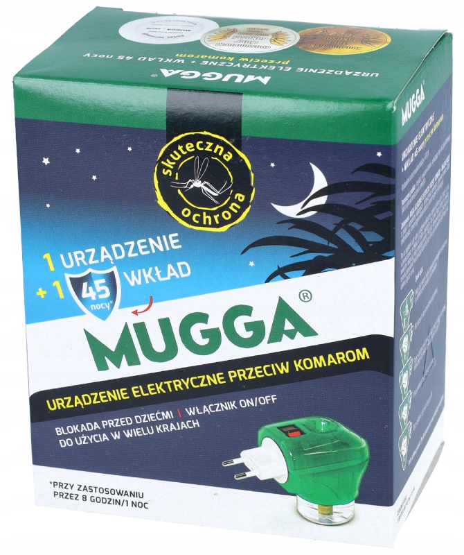

Mugga elektrofumigator i wkład 35 ml na 45 nocy