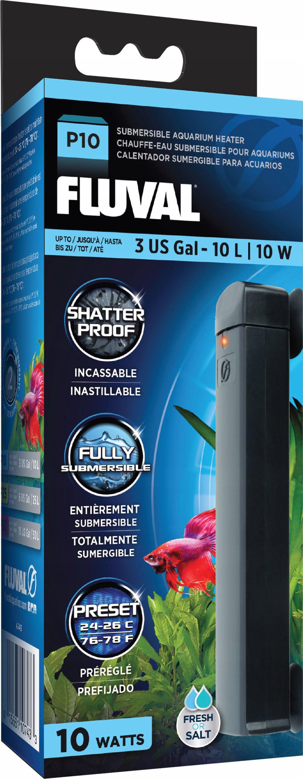 Fluval Ohřívač P10 10W (129.1060)