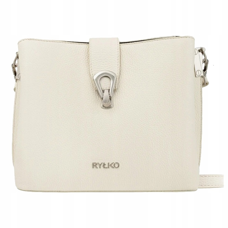 Ryłko R40921TB _3QŁ dámská kožená kabelka krémová