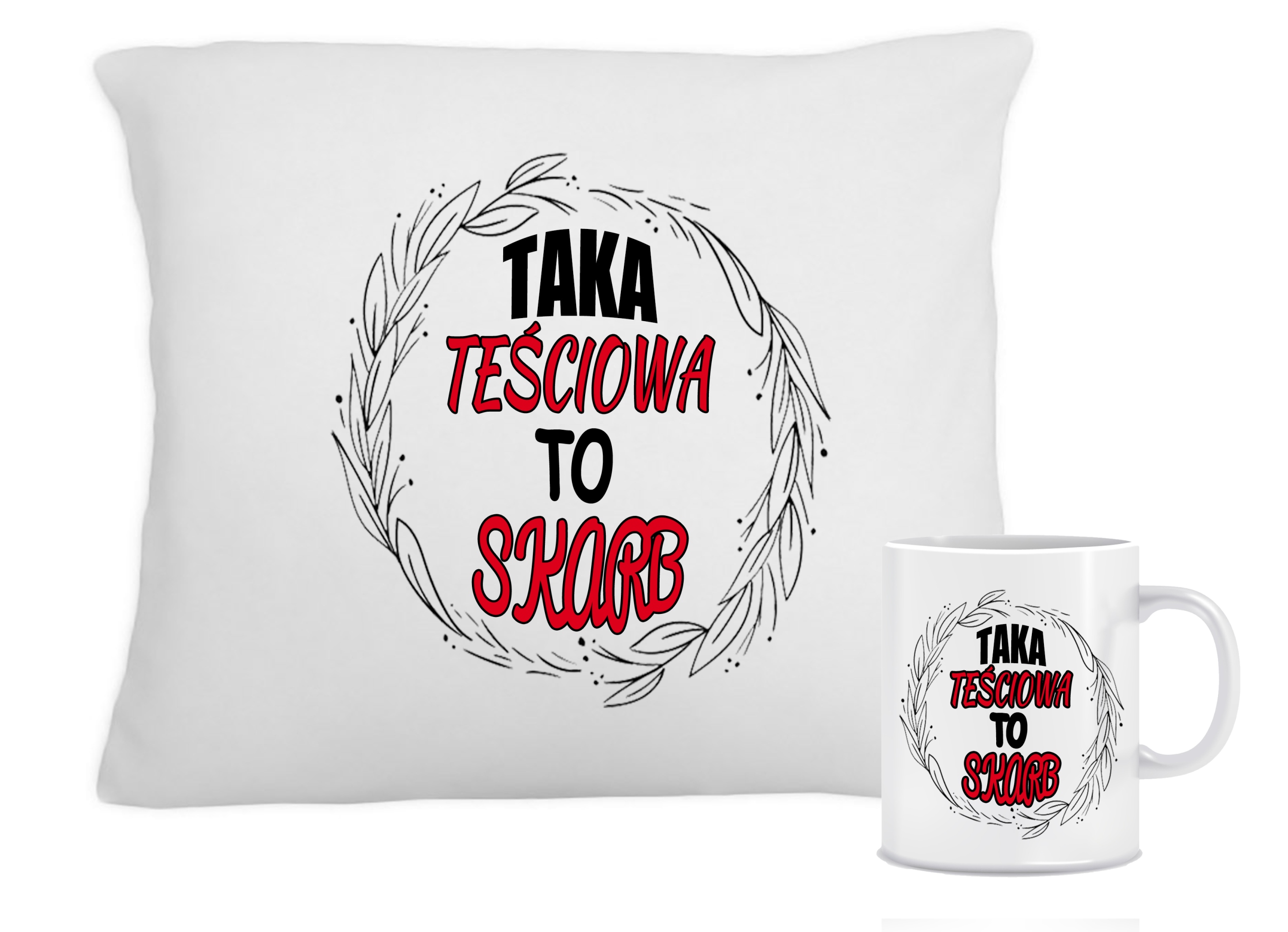 

Zestaw Poduszka Kubek Dla Teściowej Imię