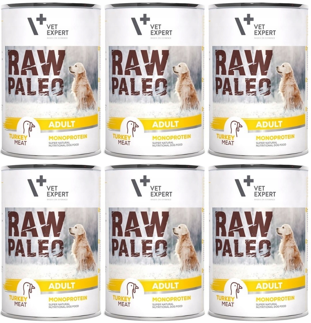 Levně VetExpert Raw Paleo Adult Krůta 6 x 400 g