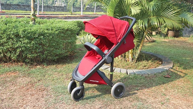 wózek Greentom Classic white/cherry Wysokość produktu 103 cm