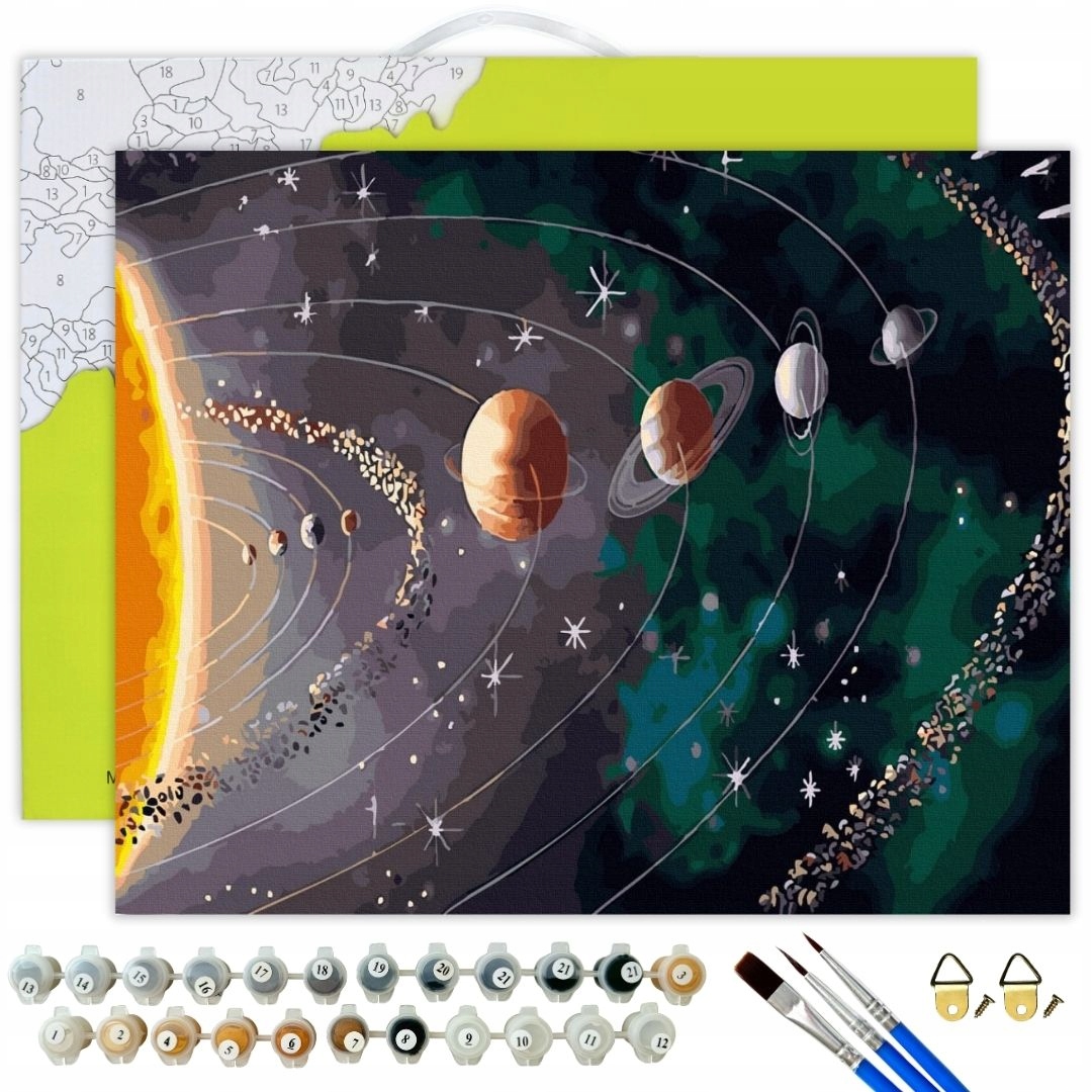 Malování Podle Čísel S Rámečkem Obrázky pro malování podle čísel Kosmos Oh Art