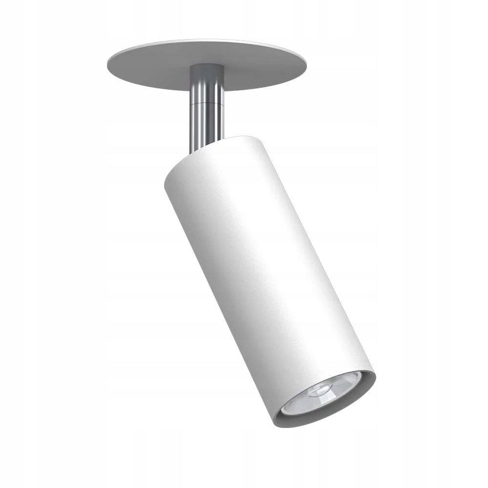 Bodová zapuštěná lampa nastavitelná, bílá, chrom, reflektor 14 cm Brosline