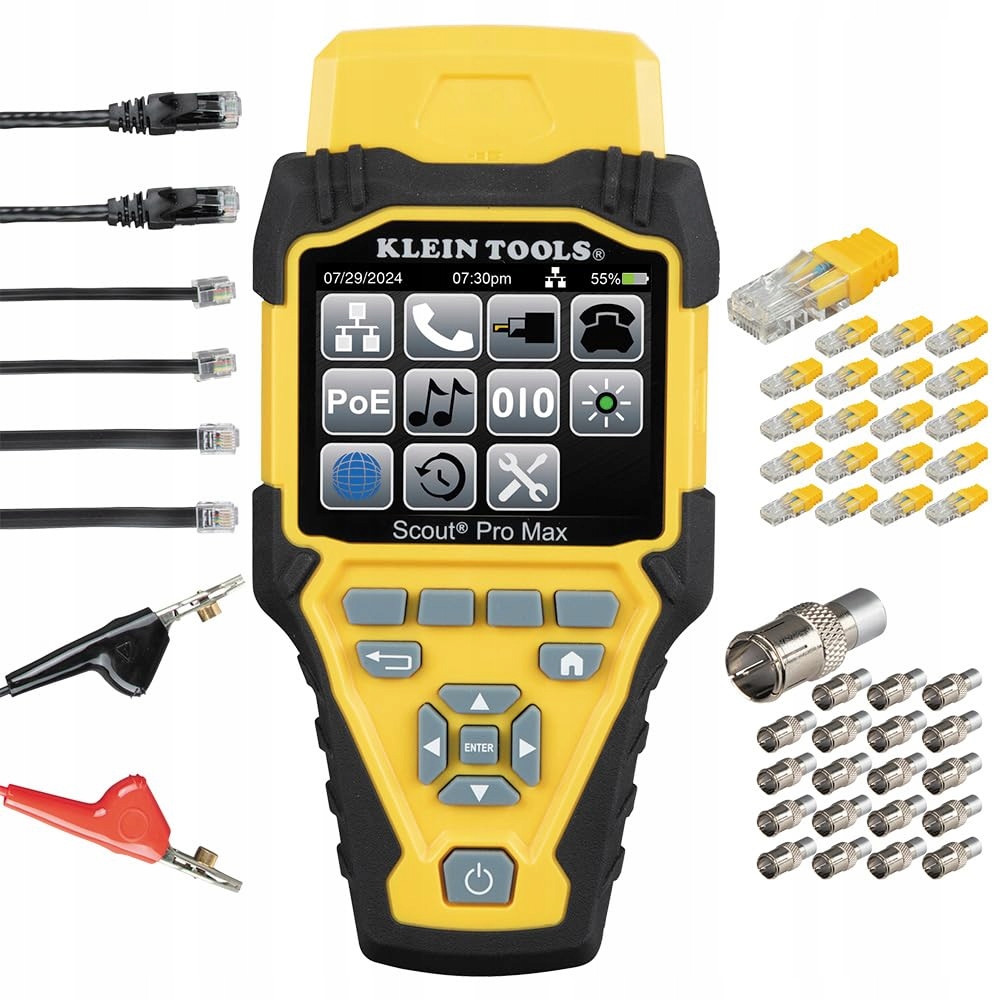 Klein Tools VDV501-770 tester kabelů Scout Pro Max pro Ethernet, Koax