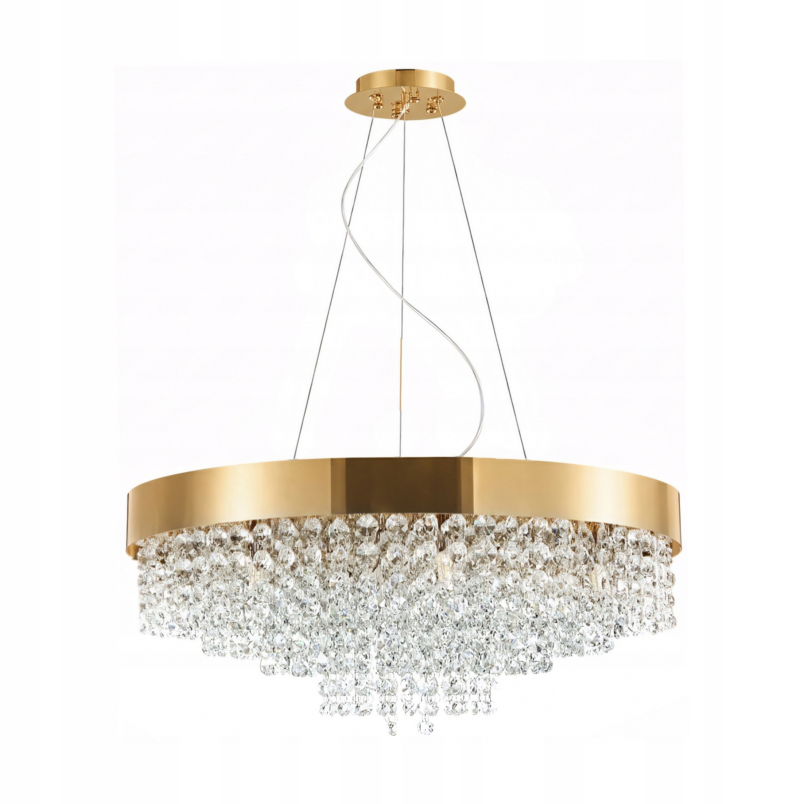 Závesná stropná lampa Kryštálový luster 60 cm G9 Zlatá Glamour