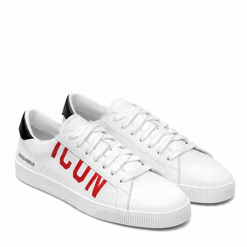 

Dsquared2 Białe sneakersy męskie Icon Cassetta 41
