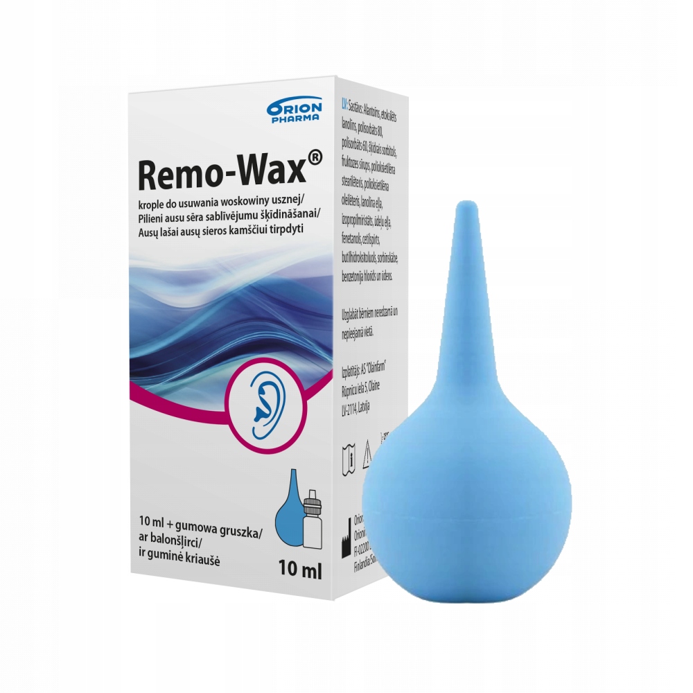 

Remo-wax Krople z gruszką do usuwania woskowiny